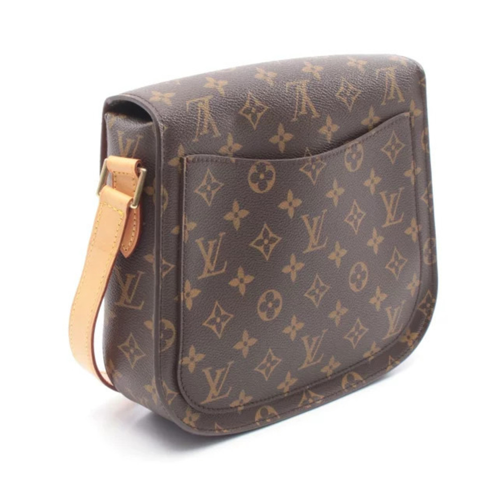 Louis Vuitton Monogram Canvas Saint Cloud Bag Brown Shoulder Leather